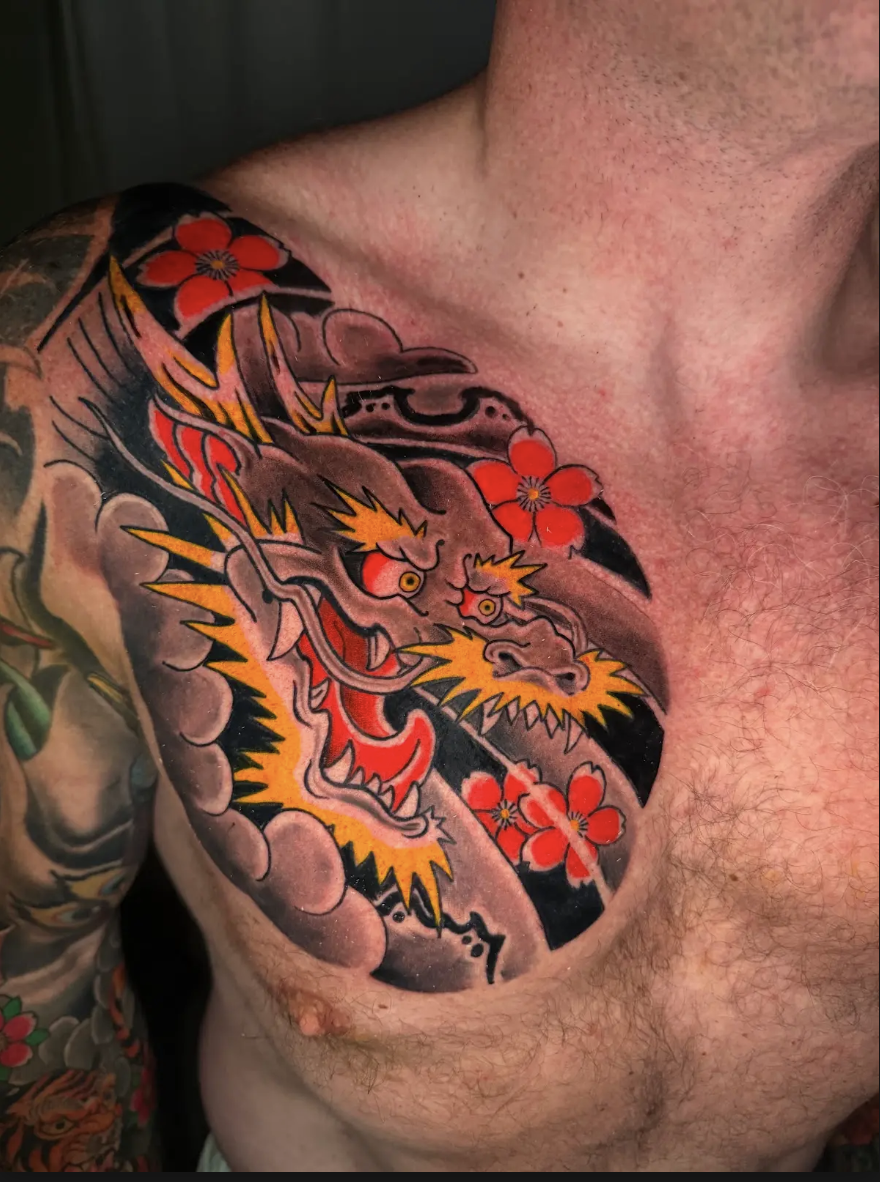 Japanese dragon chest