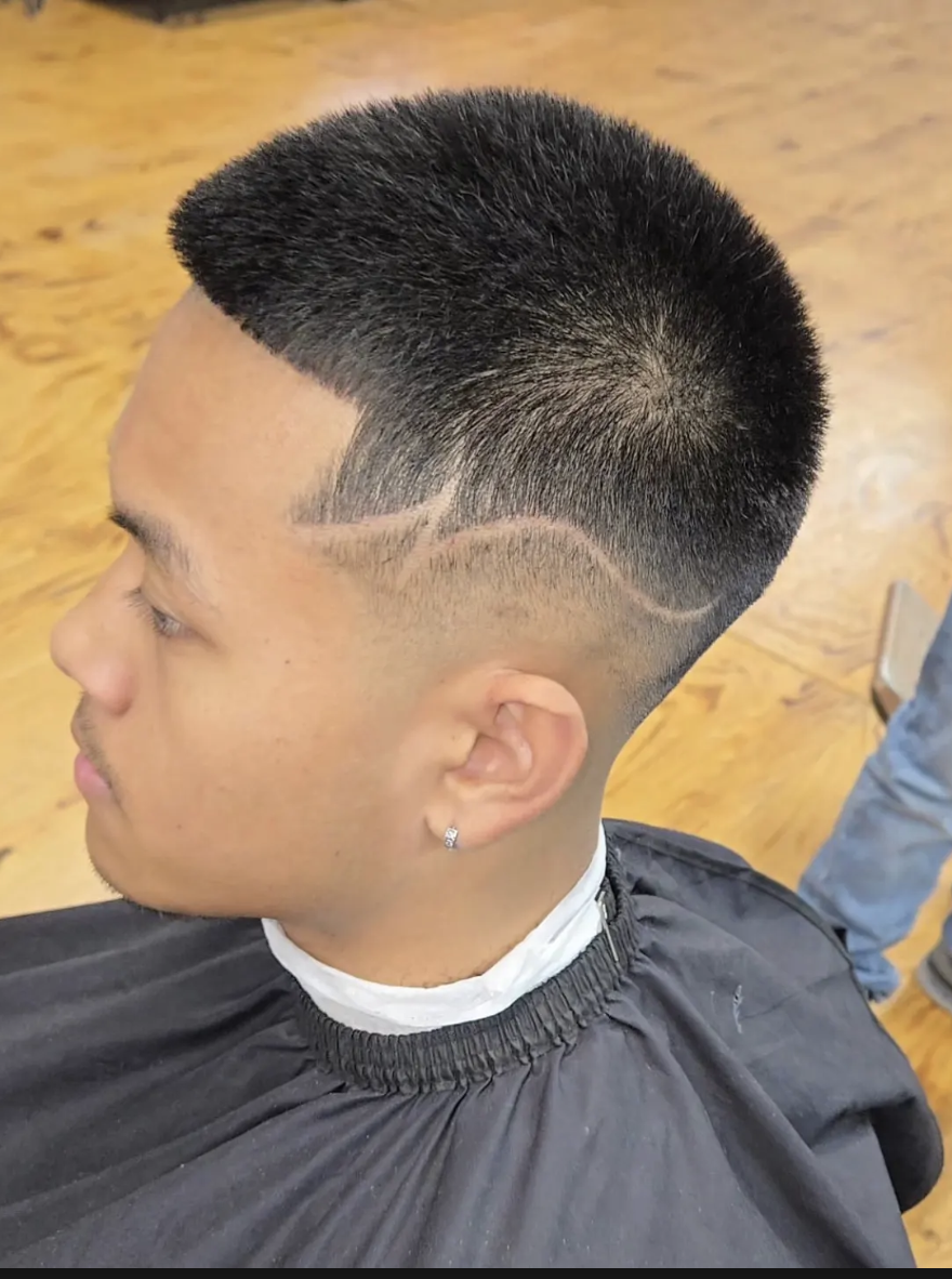 Flat top with freestyle design