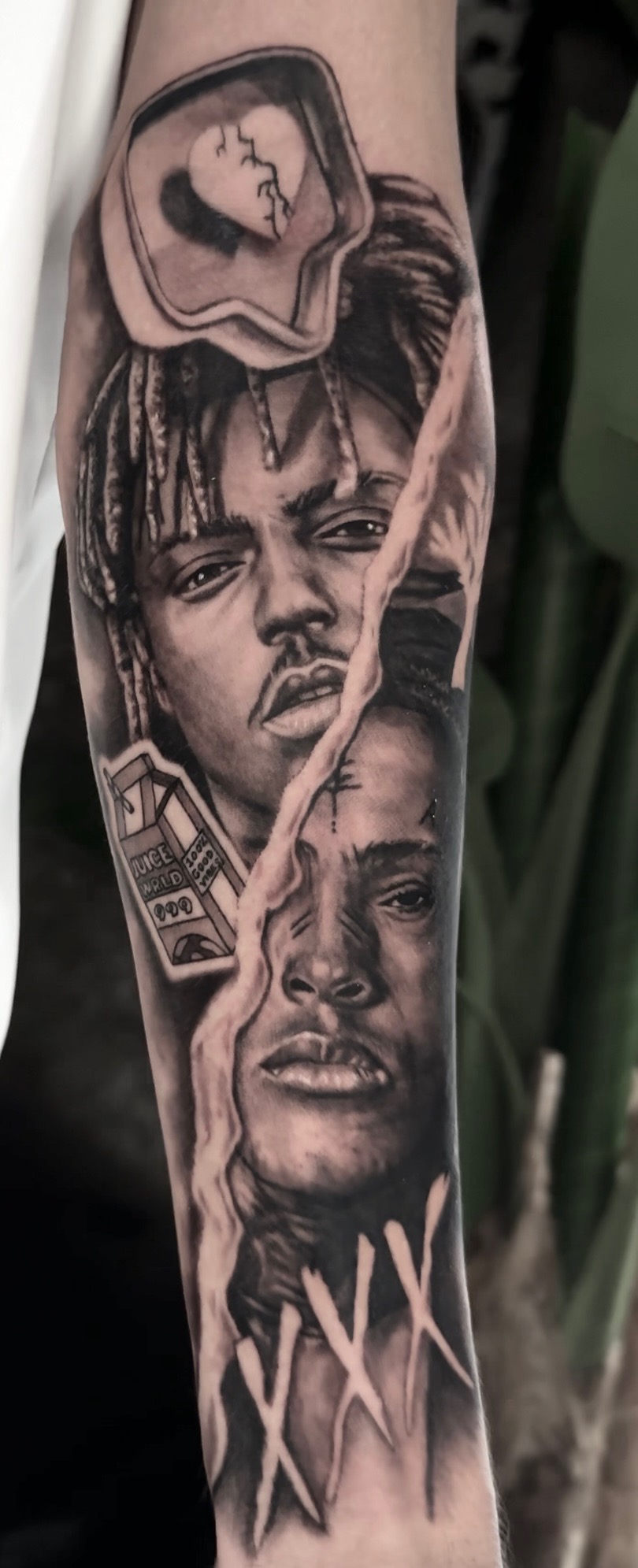 Legends Never Die — portrait realism · forearm