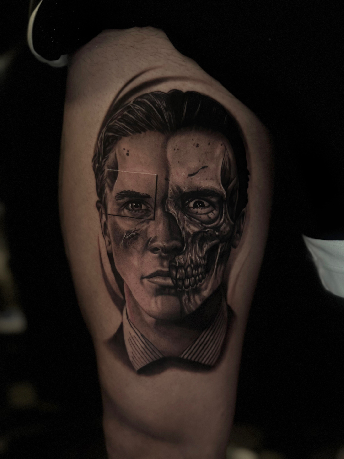 American Psycho — portrait realism · thigh