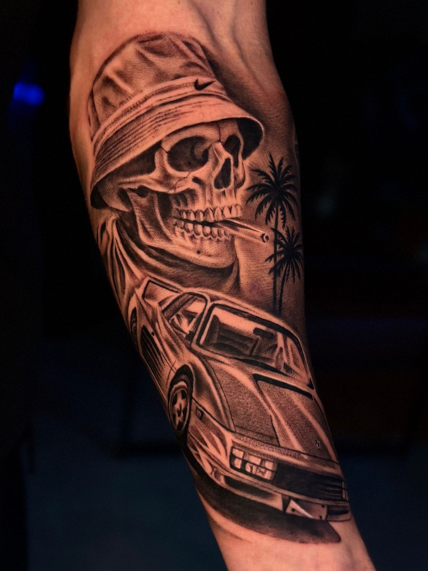 Skull and lowrider realism