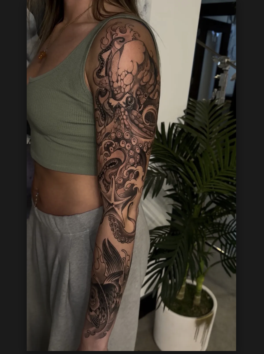 Octopus full sleeve