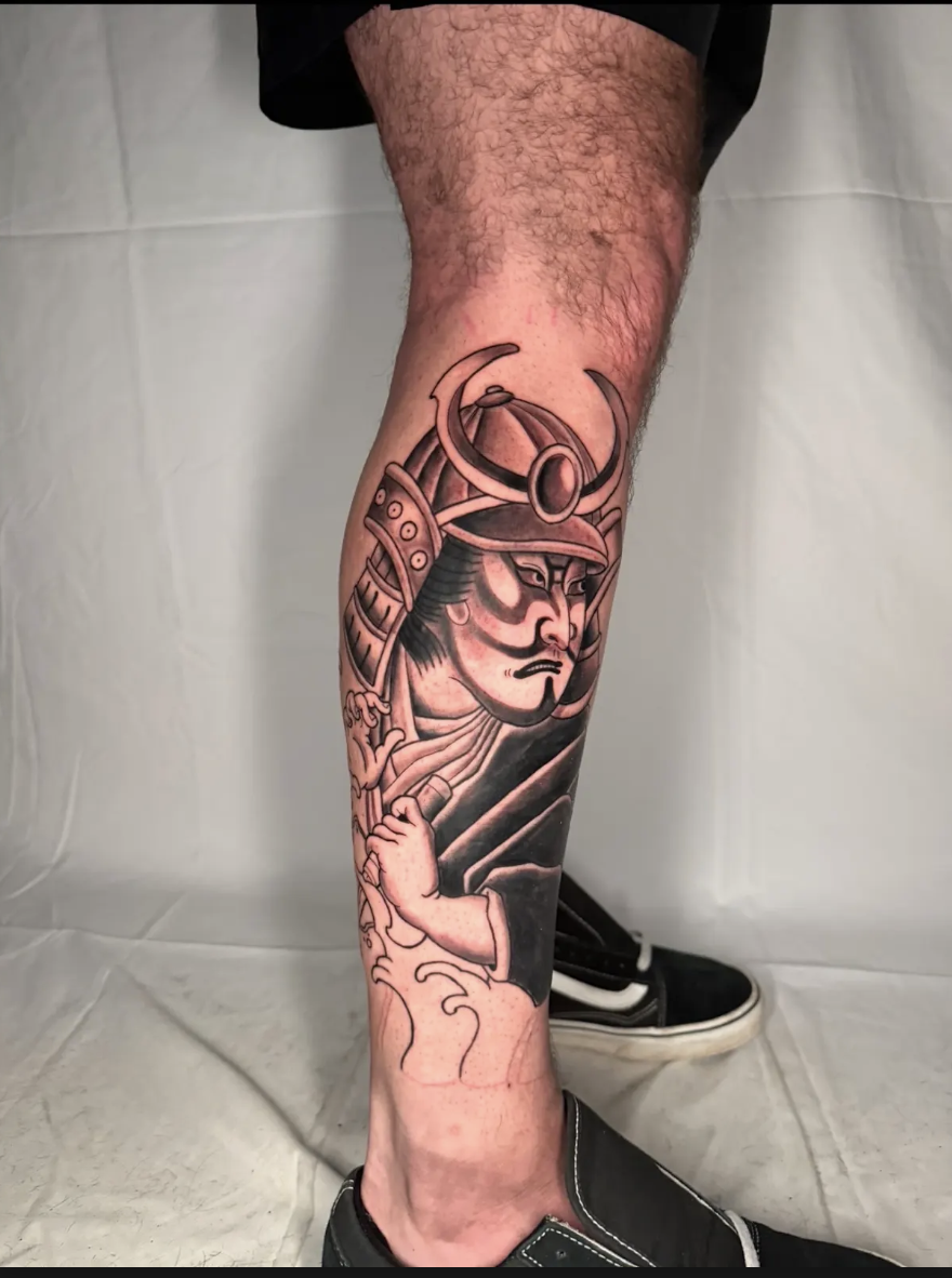 Samurai leg sleeve